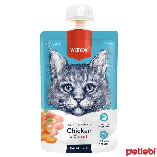 Wanpy Pjata me Pulë dhe Karotë për Kafshët Shtëpiake 90gr