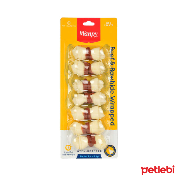 Wanpy Shpend dhe Mish Biftek me Proteinë të Lartë për Qentë 85gr