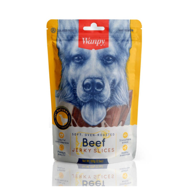Wanpy Pjeshkë të Pjekura me Mish Qengji për Qentë 100gr