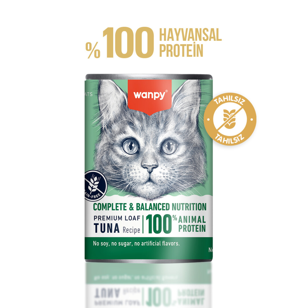 Wanpy Konserve Kedi me Ton Balik 375gr