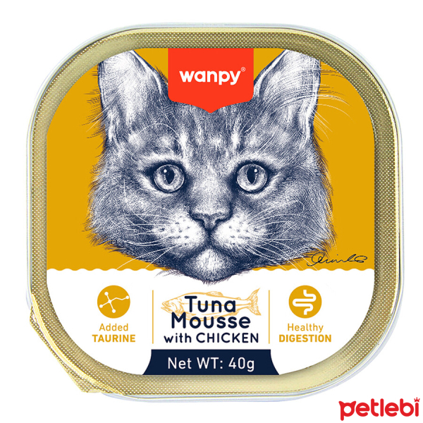 Wanpy Alutray Pate me Ton Peshku dhe Pulë për Macen 40gr