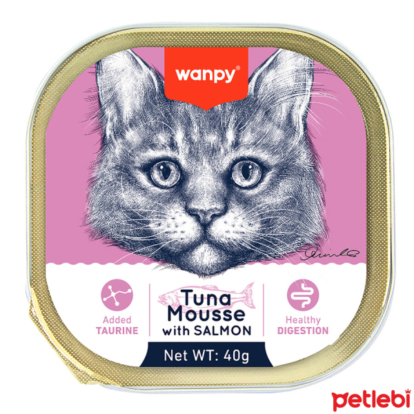 Wanpy Alutray Pate me Ton dhe Somon për Macen 40gr