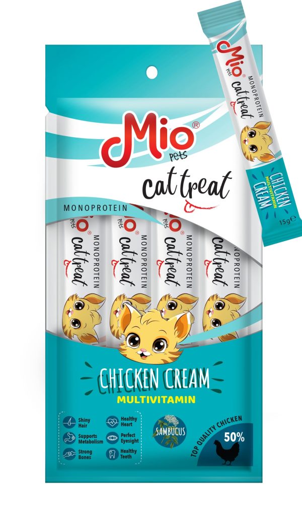 Mio Krema Shpërblëse pěr Mace Multivitamin – Pule 15 g x 4.