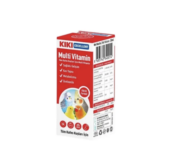 Kiki Excellent Multi Vitamina për Zogj – Damë Liquide