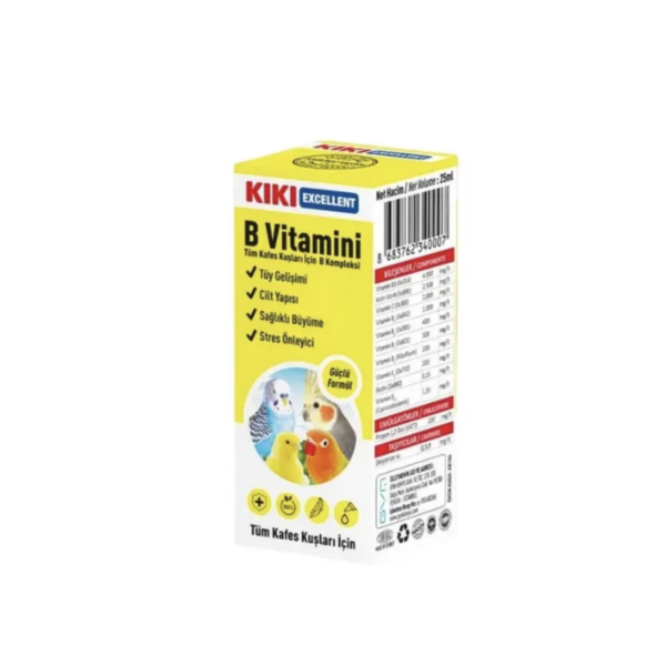 Kiki Excellent Vitamina B-Kompleks për Zogj – Damë Liquide
