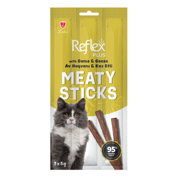 Reflex Shkop për Shpërblim për Macet me Mish Kafshësh dhe Kaz 15gr (3'lu)
