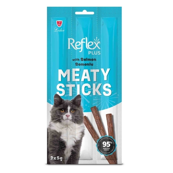Reflex Plus Çubë për Shpërblim me Salmon për Macet 15gr (3’lü)