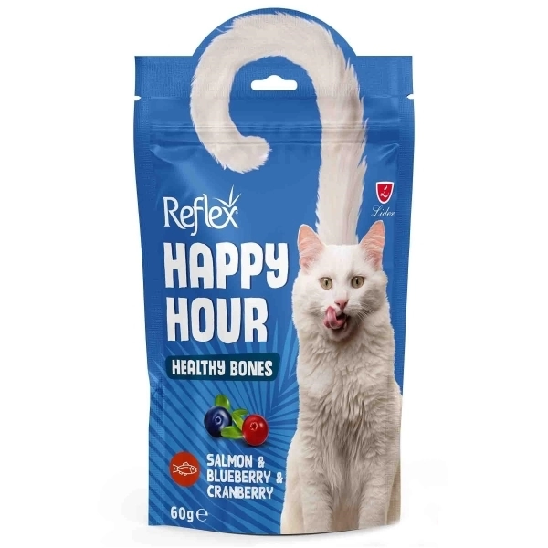 Reflex Happy Hour Kockat e Shëndetshme me Salmon dhe Boronica për Macet 60gr