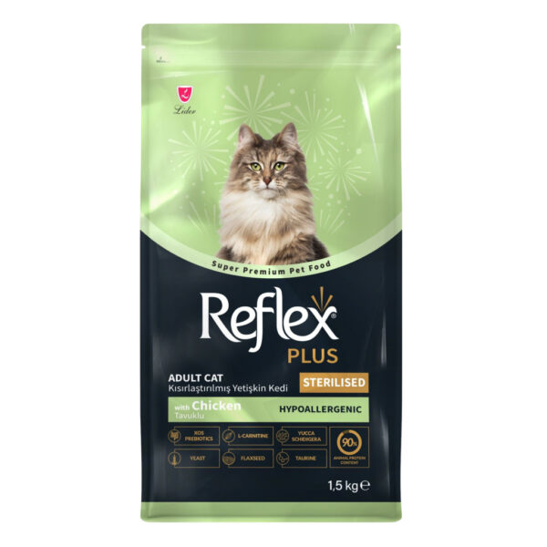 Reflex Plus Mëngjesi me Pulë për Macet e Sterilizuar 1,5kg
