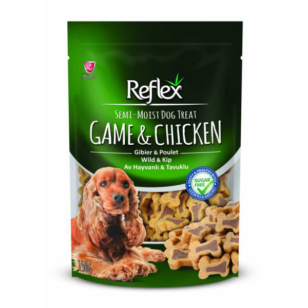 Reflex Me Qengj dhe Pulë, Mëngjes i Butë për Qentë 150gr