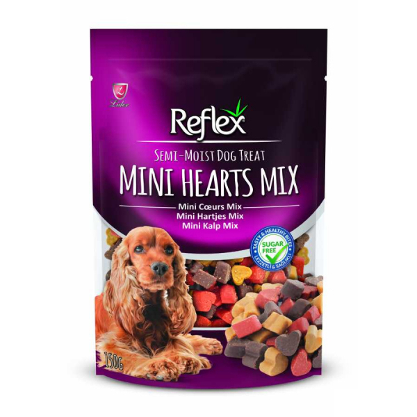 Reflex Mini me Formë Zemre me Ngjyra të Ndryshme për Qentë 150gr