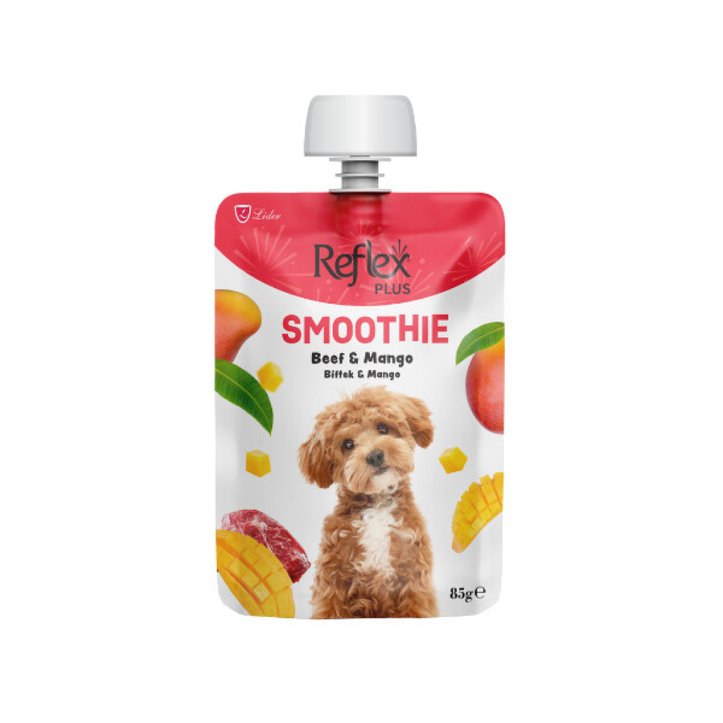 Reflex Plus Smoothie Biftek dhe Mango Për Shpërblim Qenësh 85gr