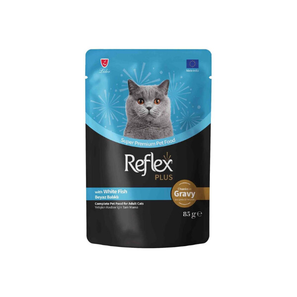 Reflex Plus Konservë Peshku me Mish për Macet e Rritura 85gr