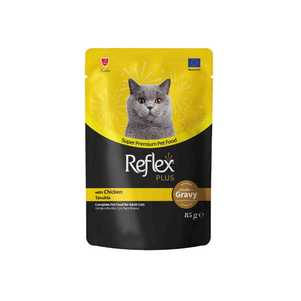 Reflex Plus Me Sos Pjesë Qengji për Macja të Rritura 85gr