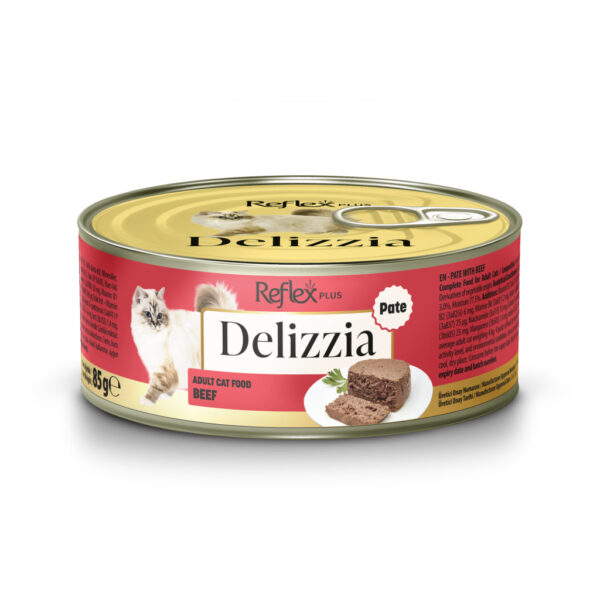 Reflex Plus Delizzia Qengji me Mish për Kafshë të Rritura 85gr