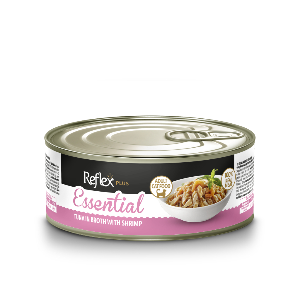 Reflex Plus Essential me Mish Ton dhe Karides për Macet e Rritura 70gr