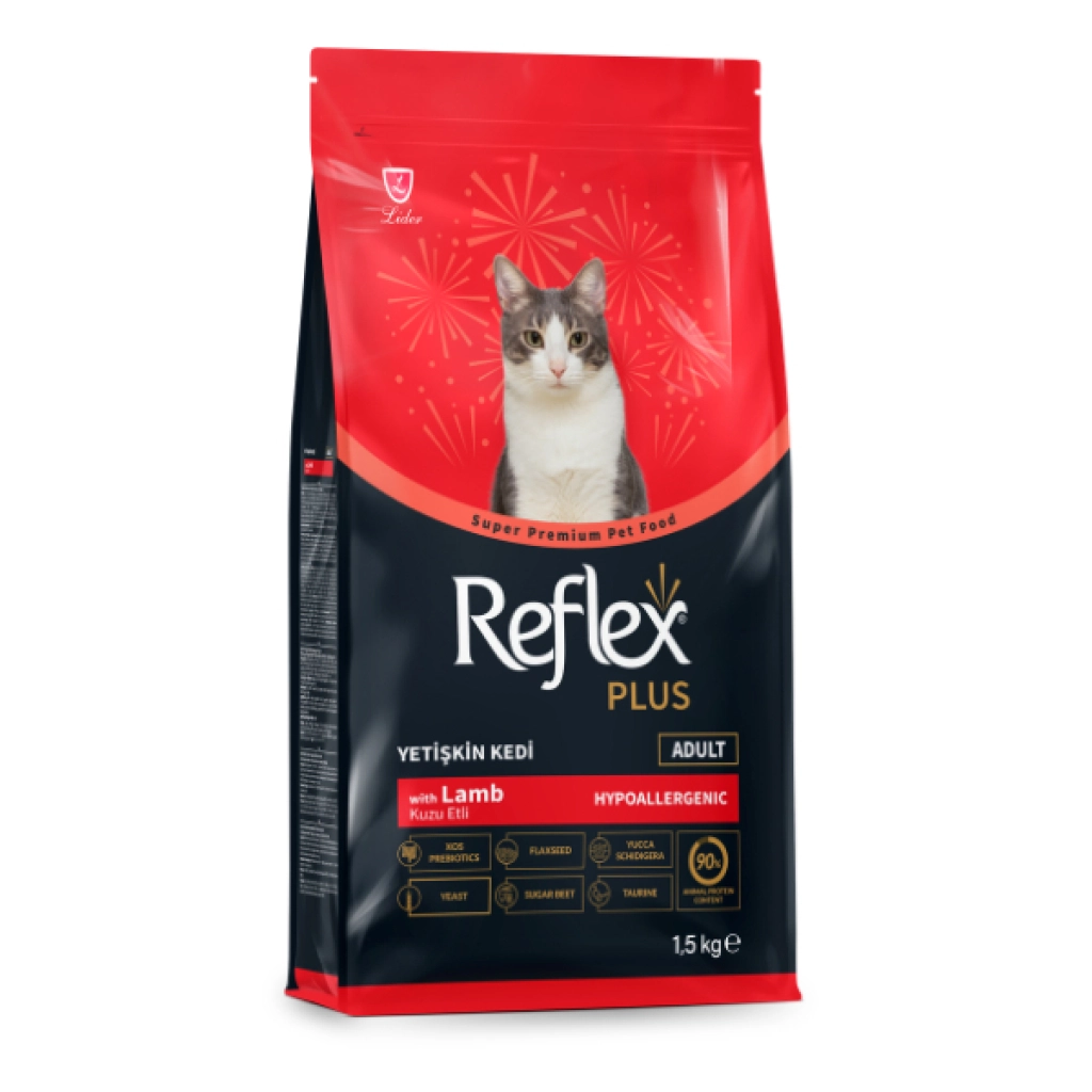 Reflex Plus Qengji dhe Oriz me Mish për Macet e Rritura 1,5kg