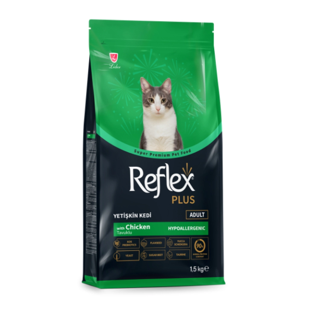 Reflex Plus Mëngjesi me Pulë për Macet e Rritura 1,5kg