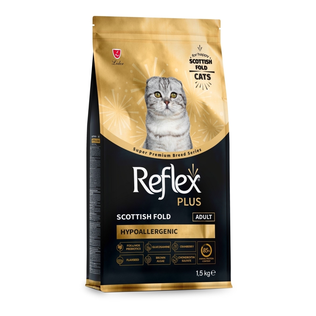 Reflex Plus Hipoalergjik Scottish Fold Mëngjesi për Macet e Rritura 1,5kg
