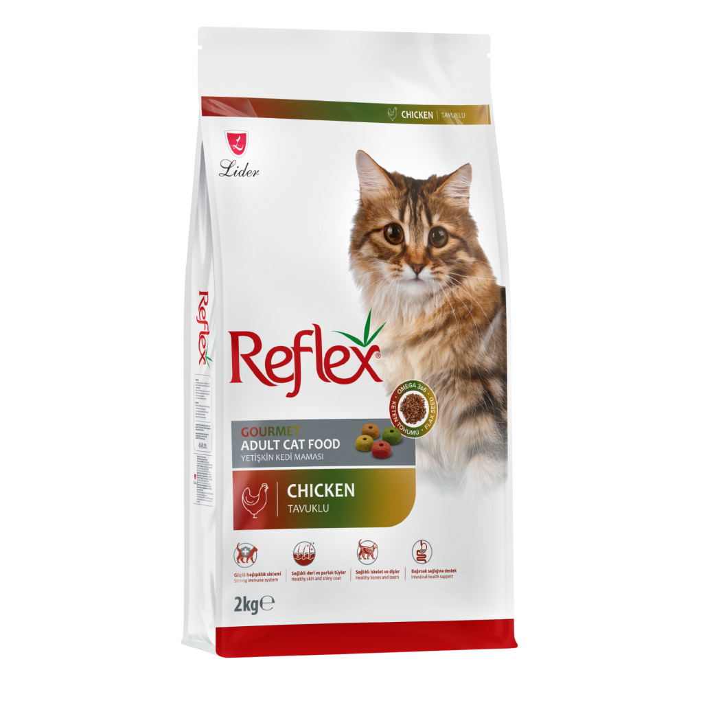 Reflex Multi Color Mëngjesi me Pulë dhe Oriz për Macet e Rritura 2kg