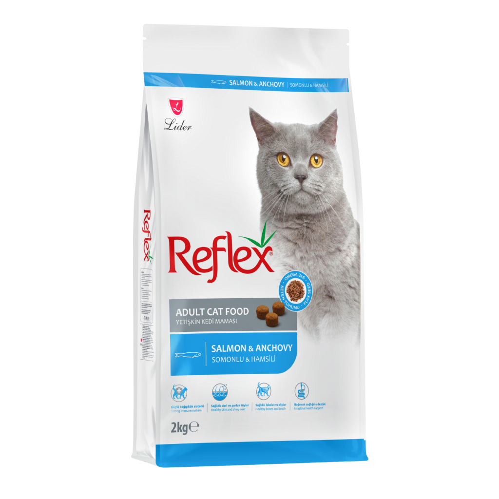 Reflex Mëngjesi me Salmon dhe Sardele për Macet e Rritura 2kg