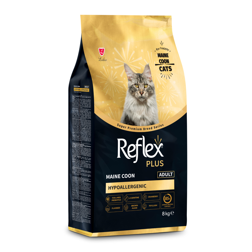 Reflex Plus Hipoalergjik Maine Coon Mënyra e Rritjes për Macen 8kg