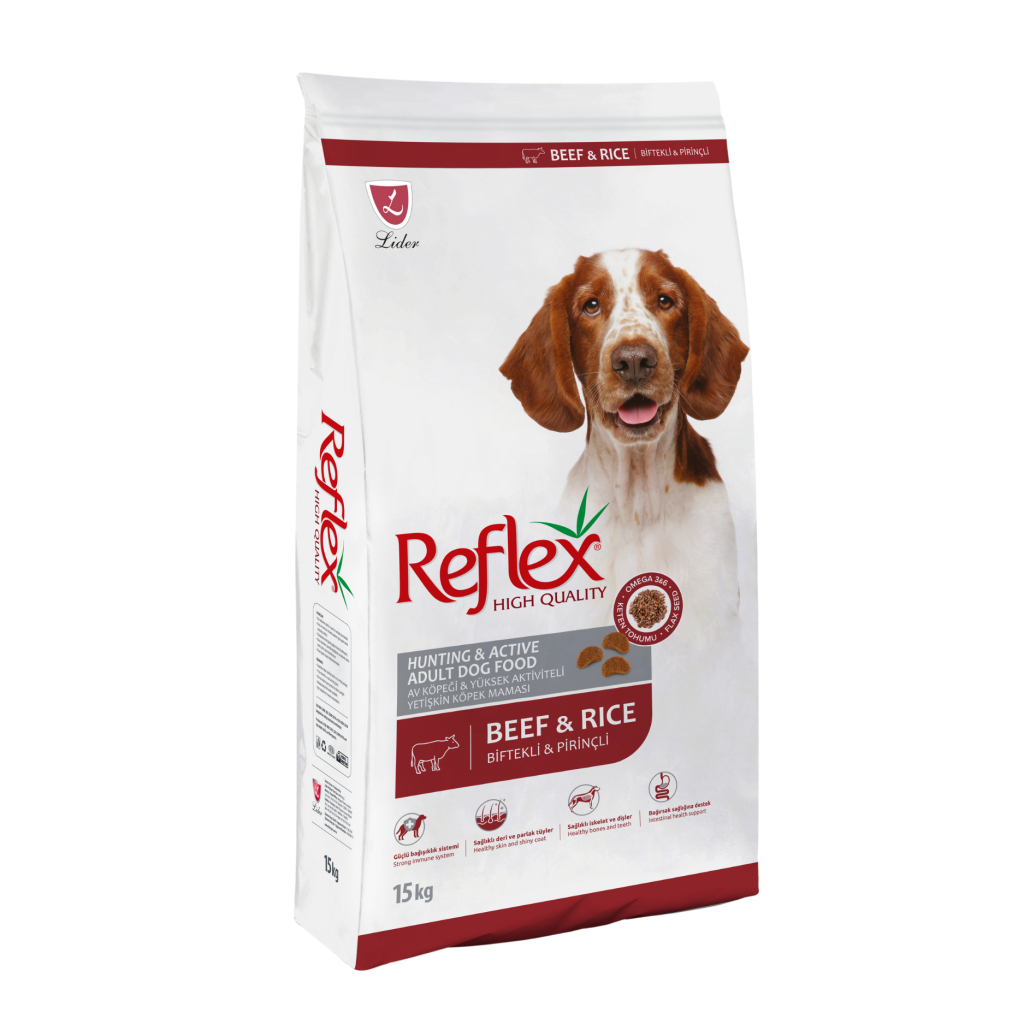 Reflex Aktiv Mëngjesi me Mish Qengji për Qentë e Rritur 15kg