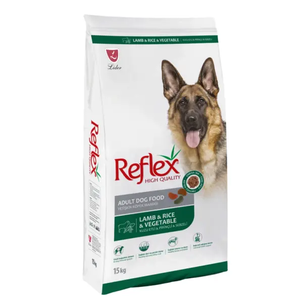 Reflex Mëngjesi me Qengj, Oriz dhe Perime për Qentë e Rritur 15kg