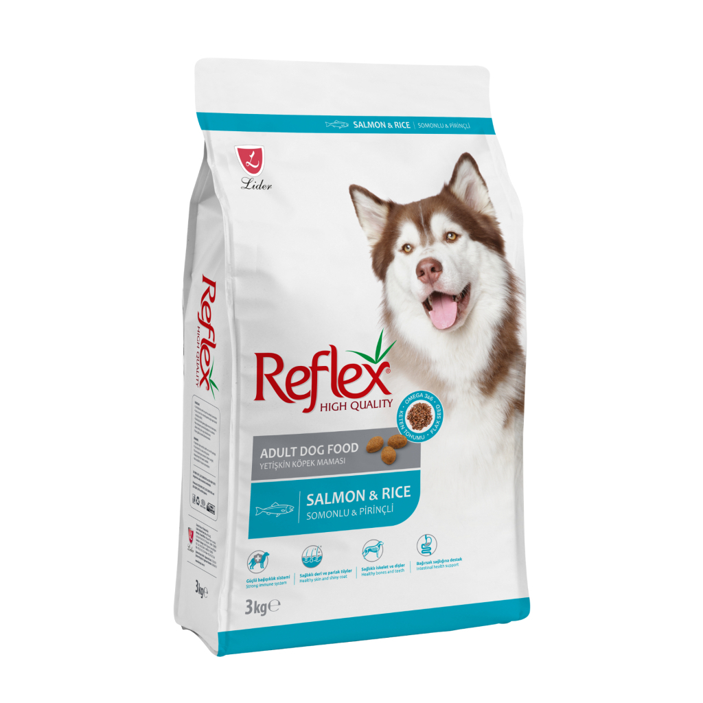 Reflex Ushqim për Qentë të Rritur me Salmon dhe Oriz 3kg