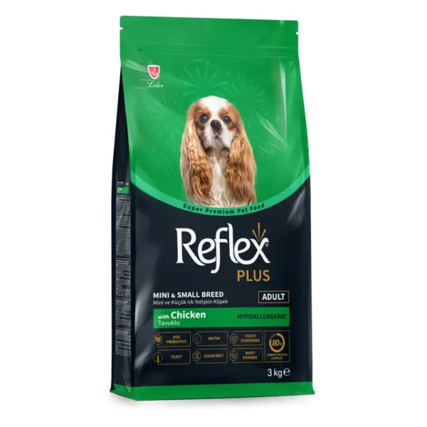 Reflex Plus Mini dhe Racat e Vogla me Pulë Ushqim për Qentë e Rritur 3kg
