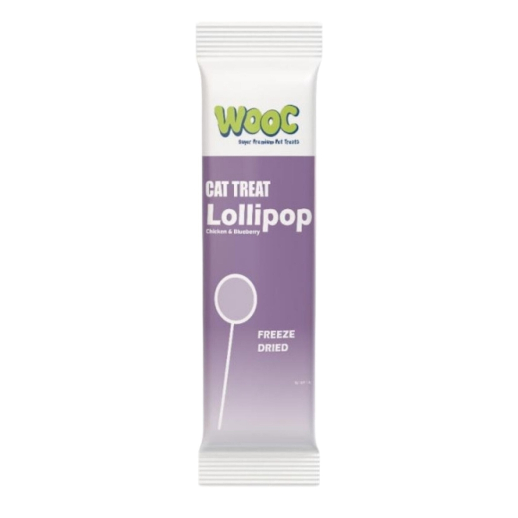 Wooc Lollipop Pulë dhe Boronica e Egër për Macet 1,4gr