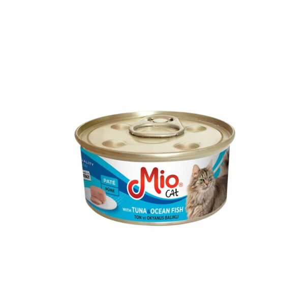 Mio Pâté me ton dhe peshk oqeani në kana me hapje të lehtë (85 g)