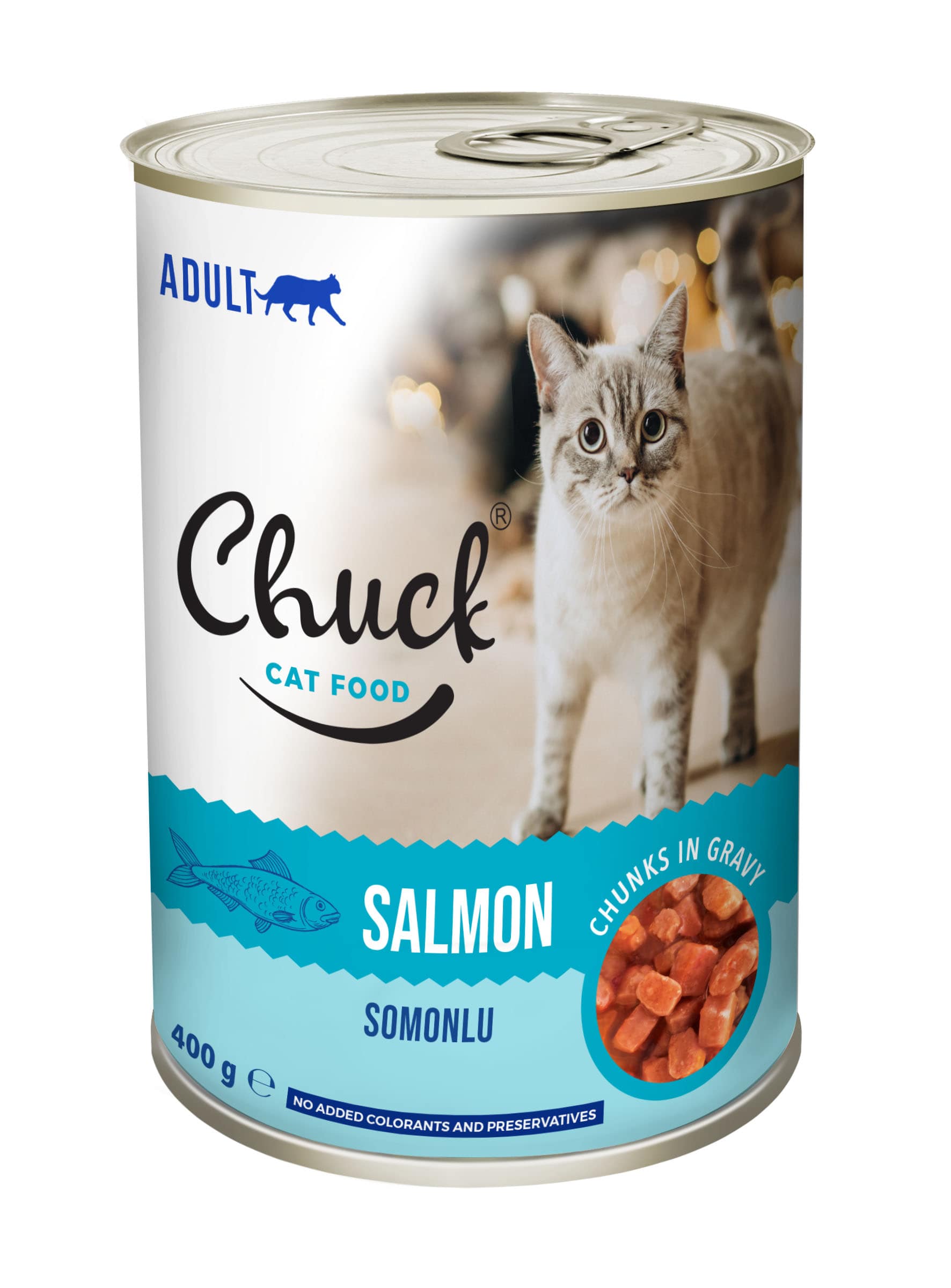 Ushqim i Lagësht – Chuck 400 gr Konservë Maceje – me salmon