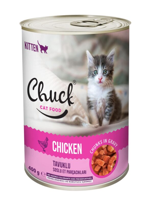 Ushqim i lagësht - Chuck 400 gr Konservë Kotele - me pulë