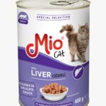 Ushqim i lagësht – Mio 400 gr Mace – me mëlçi