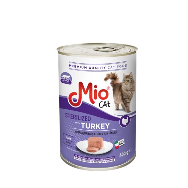 Ushqim i Lagësht - Mio 400 gr Mace - Sterile/me gjel deti