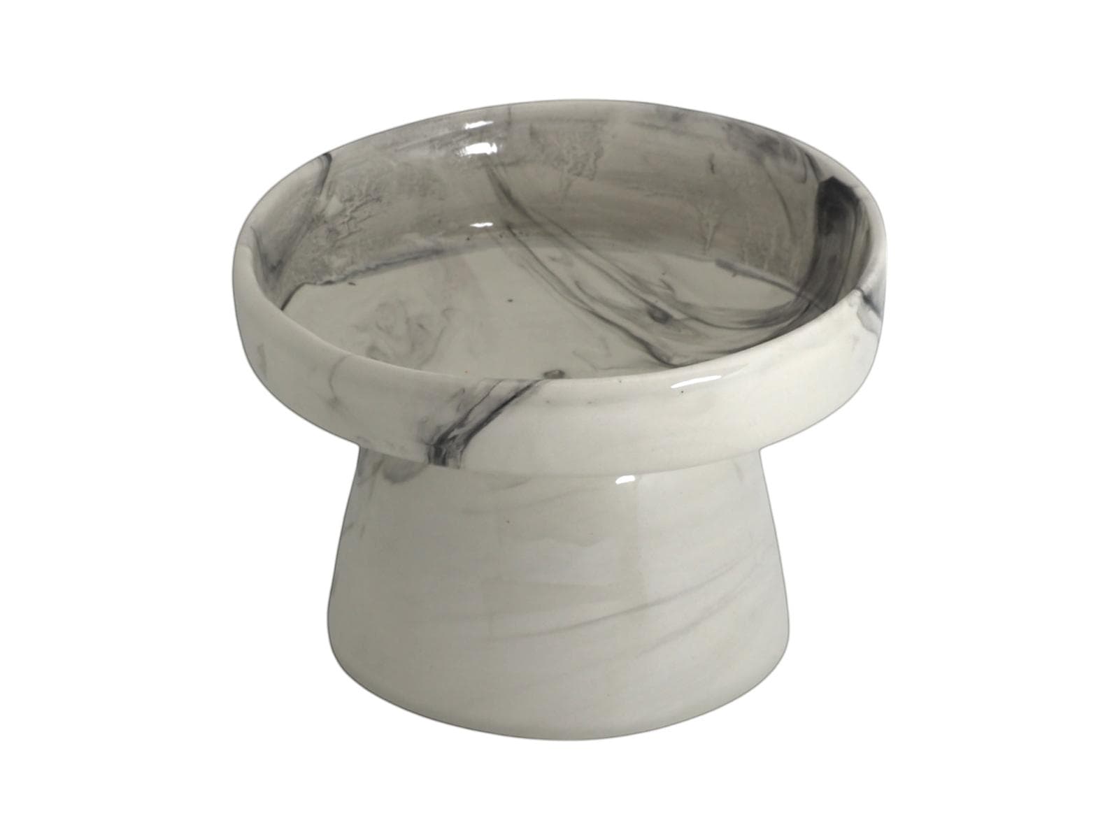 Enë Ushqimi Qeramike me Këmbë – Siyah – 300 ml
