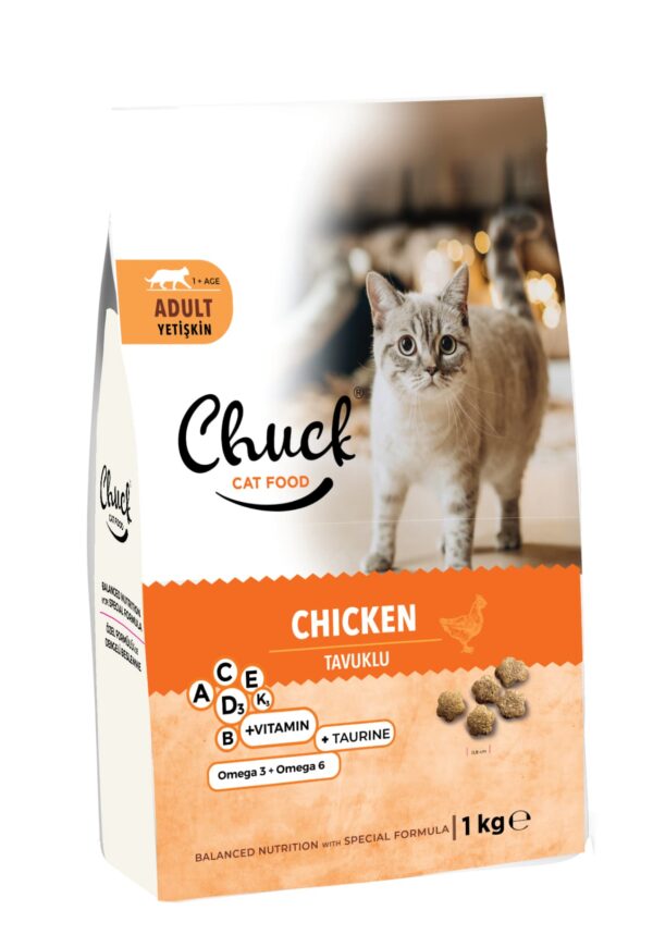 Ushqim i thatë - Chuck 1 kg Mace - me pulë