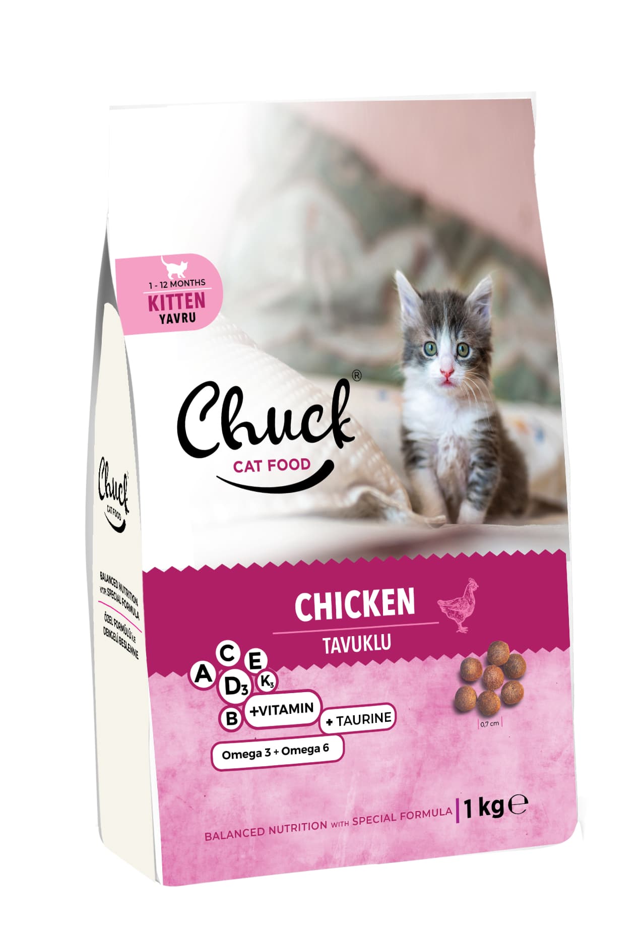Ushqim i thatë - Chuck 1 kg Kotele - me pulë