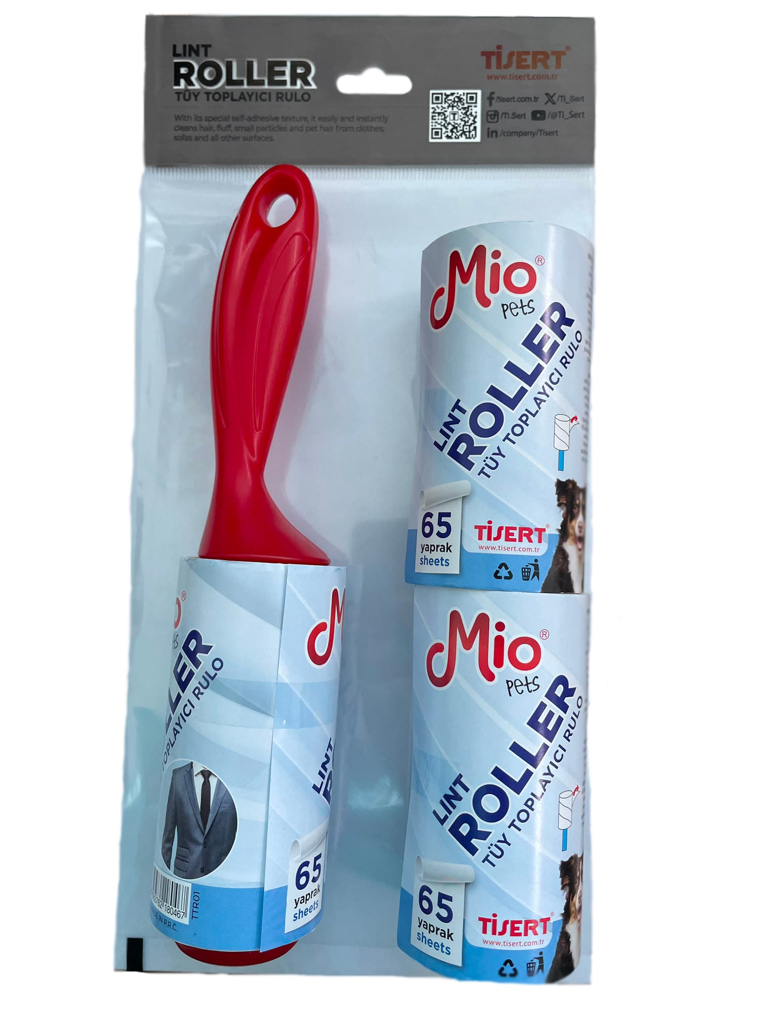 Mio – Rul për mbledhjen e qimeve – 65 fletë + 2 Rula rezervë