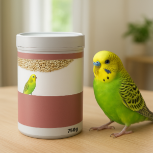 Ushqim pa lëvozhgë për papagaj budgie - 750 g